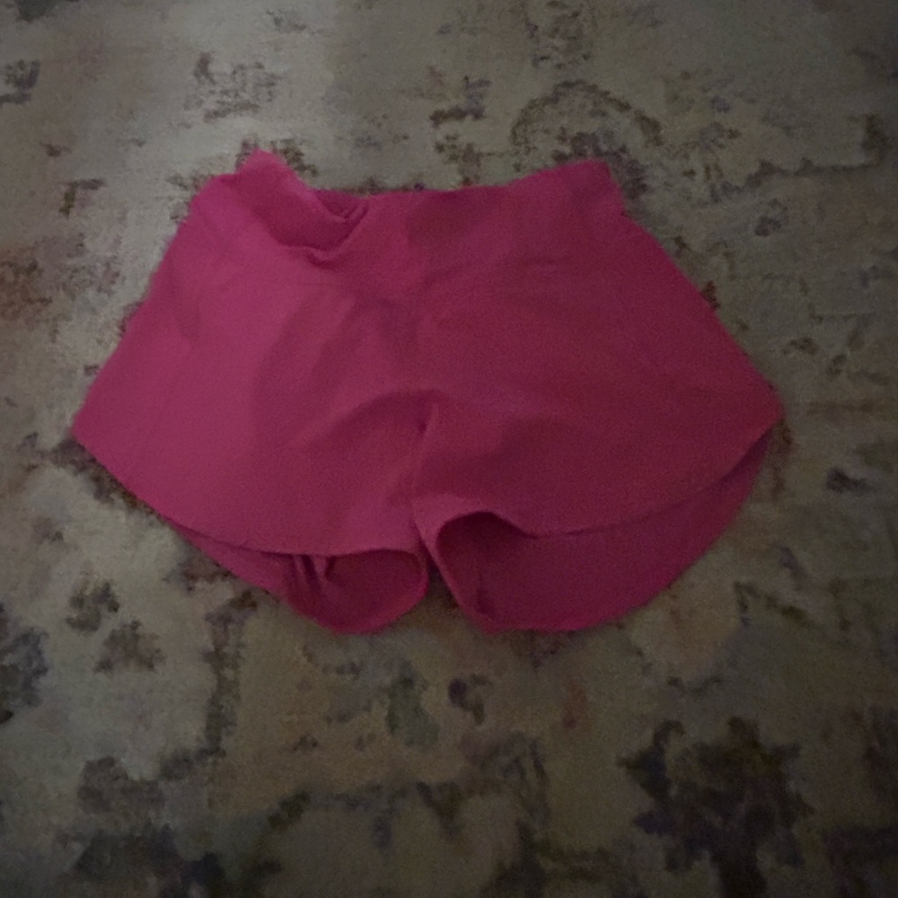 Sonic pink lululemon shorts